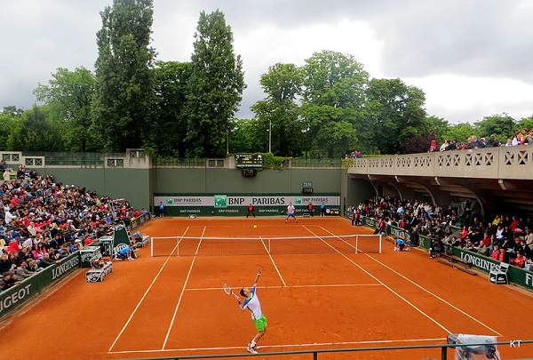 テニス全仏オープンの一般コート